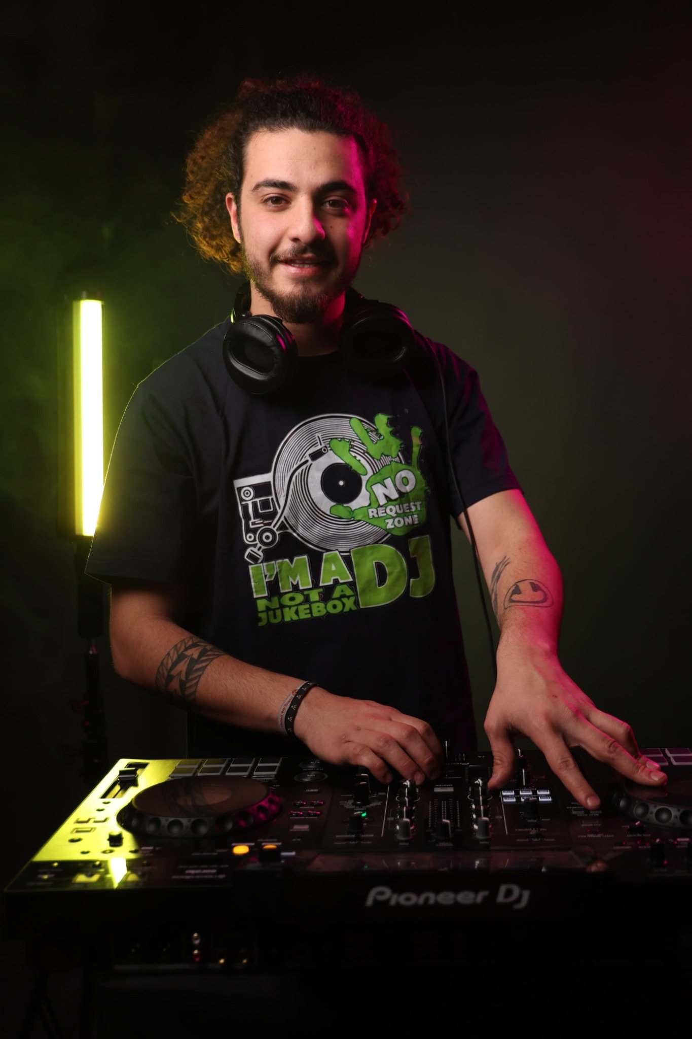 DJ AFRO at the DJ booth