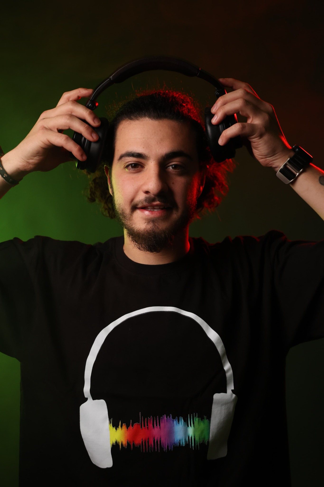 DJ AFRO portrait with headphones